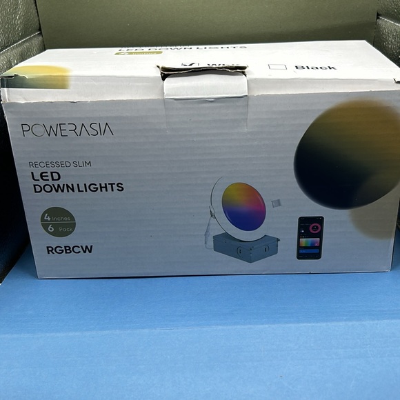 7 Pack Black Smart Recessed Lighting 4 Inch, Ultra-Thin 4 Inch LED Recessed - Picture 9 of 11